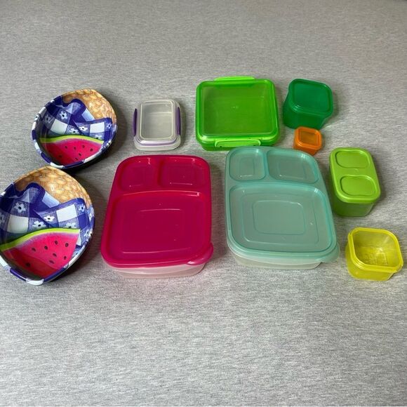 Tupperware Plastic Storage Multi-Colored Container 10 PCS. Set - Picture 5 of 5